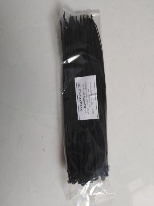 Dây rút nhựa đen (4x250mm)