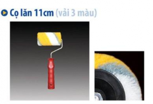 Cọ lăn 11cm (vải 3 màu)