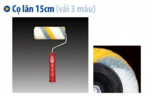 Cọ lăn 15cm (vải 3 màu)