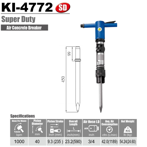 KUANI KI-4772 Đục bê tông dùng hơi